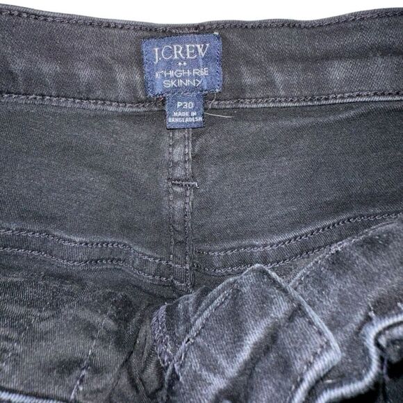 J. Crew 10 inch high waist black jeans - Picture 2 of 2